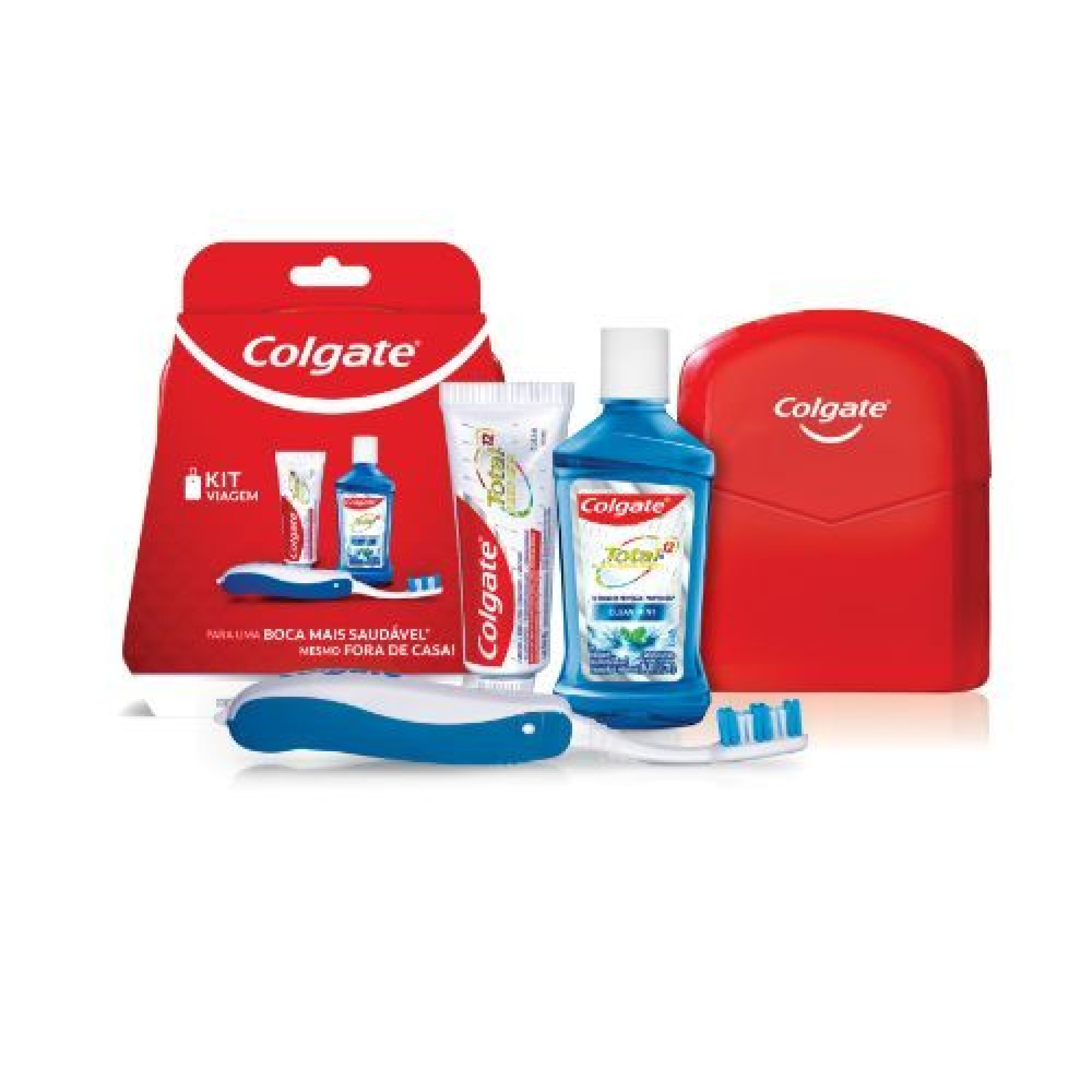 Colgate Kit de Viaje Cepillo, Enjuague y Pasta dental — Farmacia