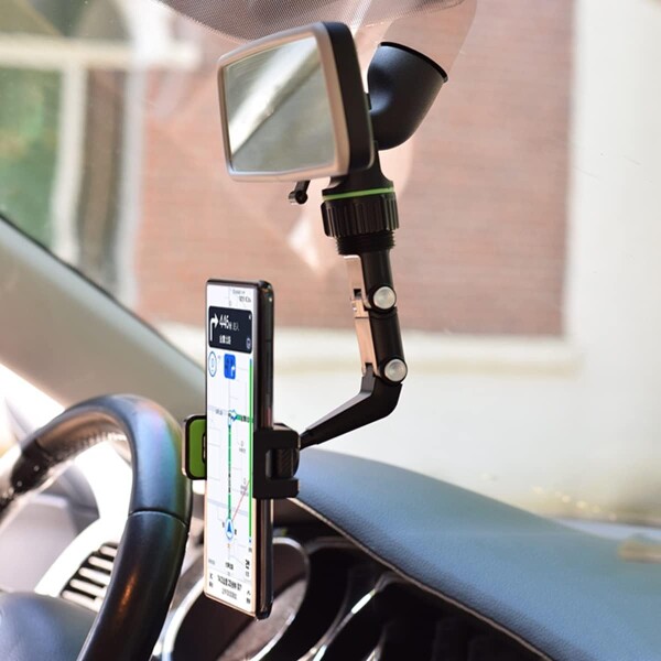 Soporte Celular Universal Pinza Base Brazo Flexible 360 Auto Variante Color Negro