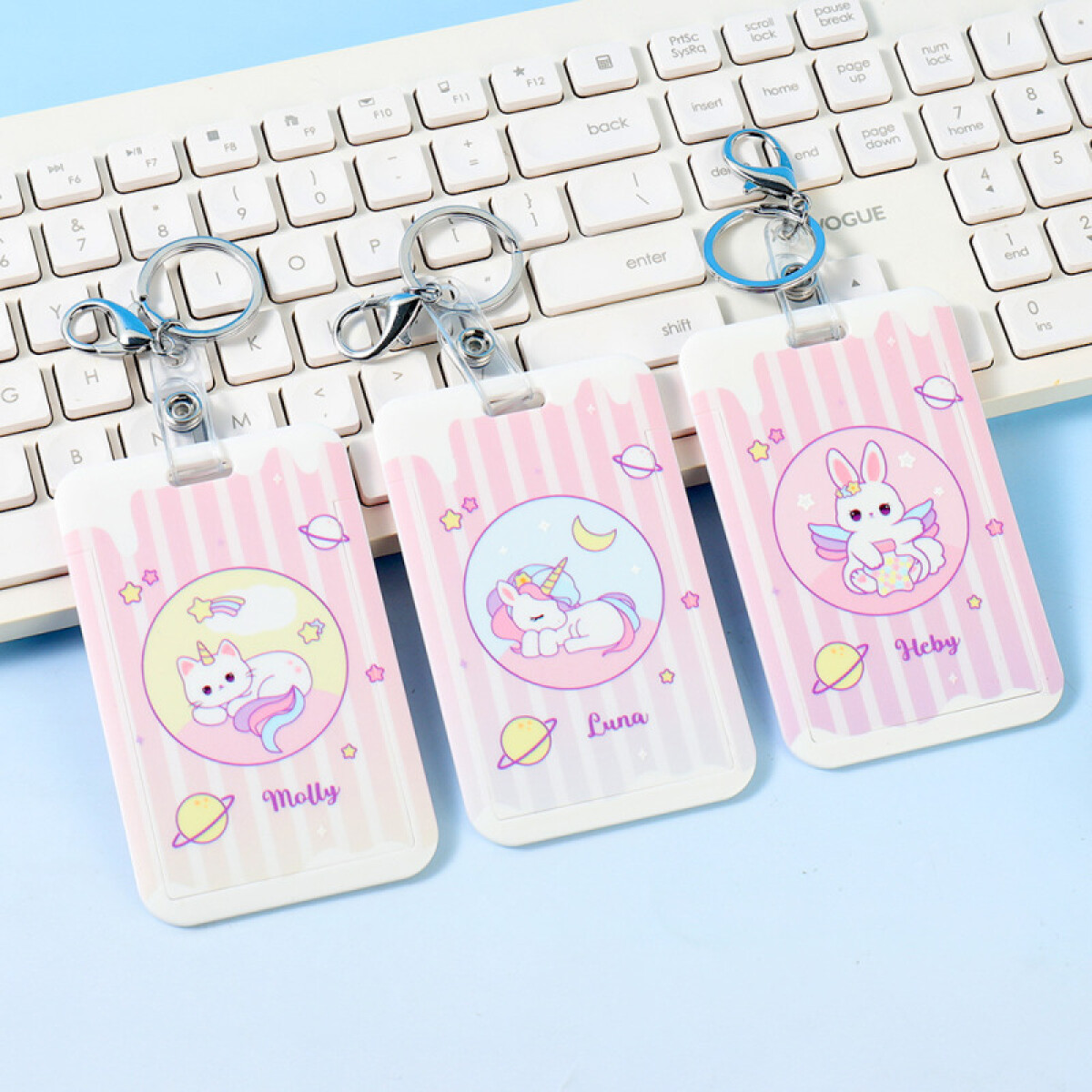 Llavero Porta Tarjeta - Identificación O Bus - Pink #3 