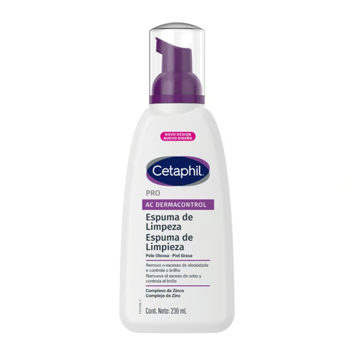 Espuma De Limpieza Cetaphil Pro Ac Dermacontrol 236 Ml. 