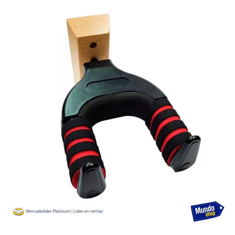 Soporte Guitarra Pared Calidad Superior Hercules Madera Negro