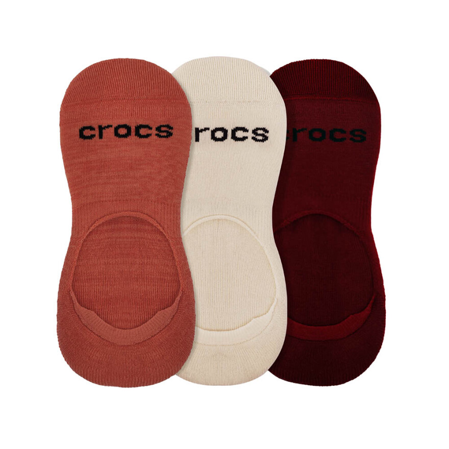 Medias Crocs Wide Mouth Hidden Liner (Random Feed) Unisex Hot Blush/multi