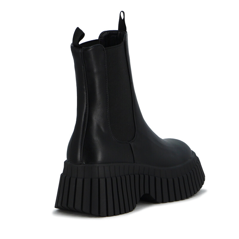 Darkness Bota Dama Caña Media C/ Elastico Negro