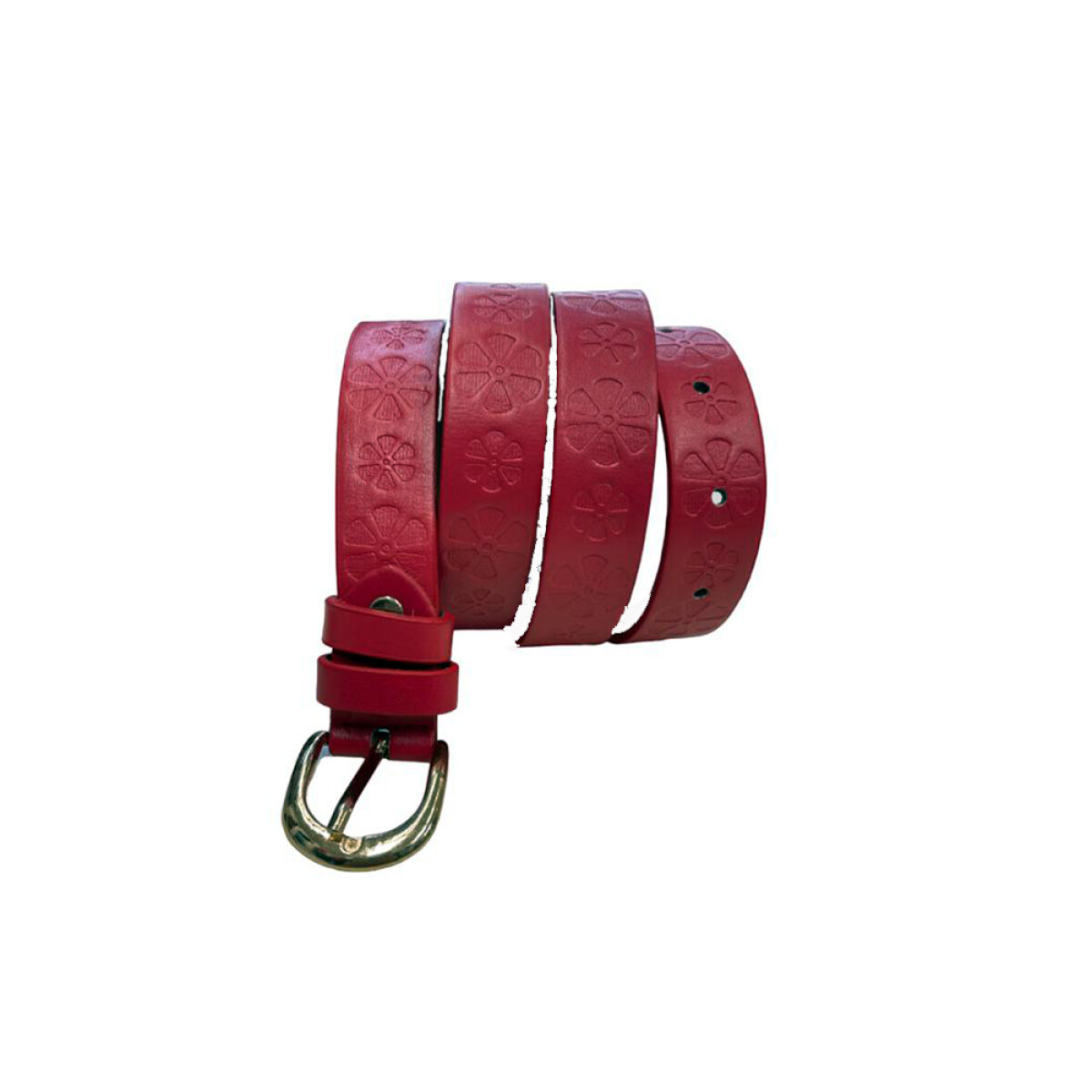 Cinturon diseño flor - Rojo 