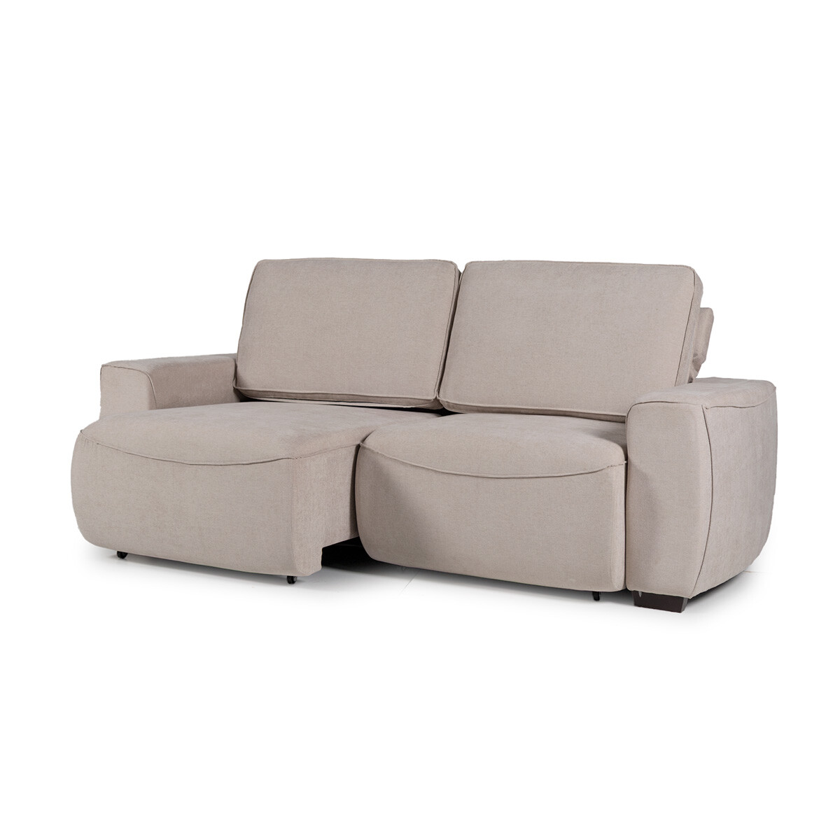 Sofá Adan (Retráctil) - Tela Microfibra - 2 módulos - 12072 (Beige) 