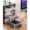 Cajonero organizador con 3 cajones 25x34x32cm Negro