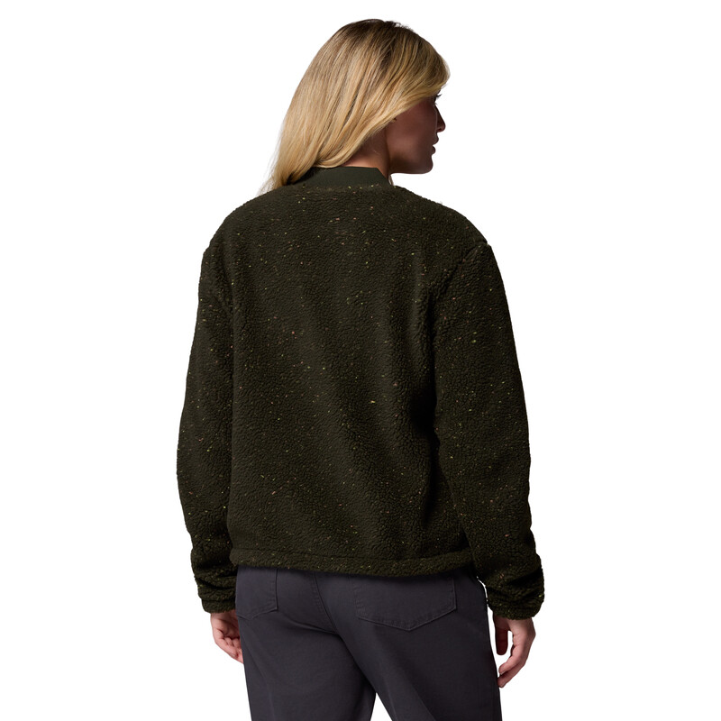 Campera Stellar Path Fleece Bomber Mujer Greenscape
