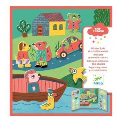 Stickers reutilizables de animales Stickers reutilizables de animales