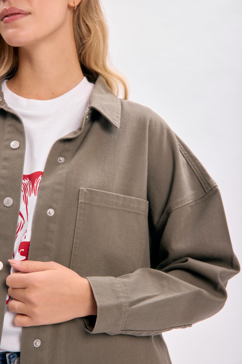 Sobrecamisa jean Verde