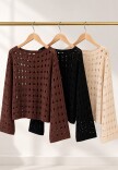 Sweater calado Beige