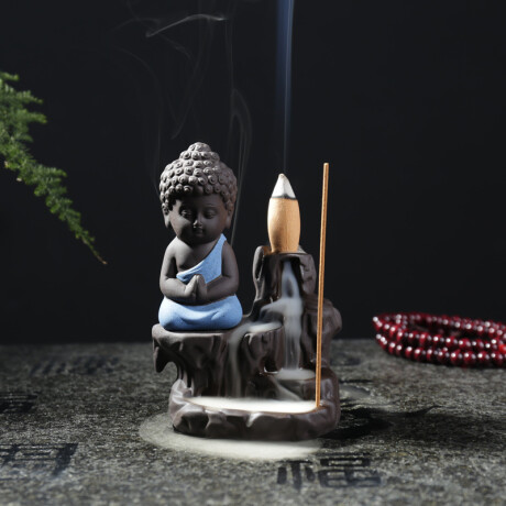 Fuente De Humo Buda - Sentado Azul