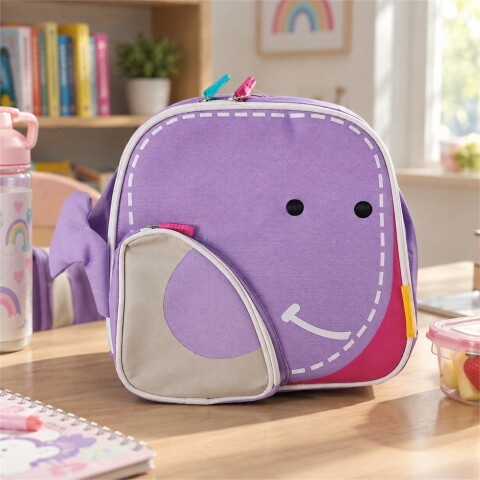 Mochila Infantil Térmica Marcus & Marcus Para Comida Violeta 1