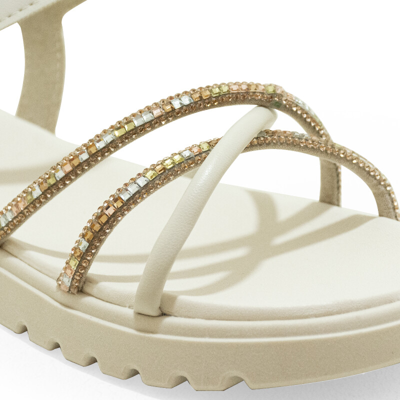 Sandalias Molekinha Zuecos de Mujer - 2344.144-30060 Blanco-cristal