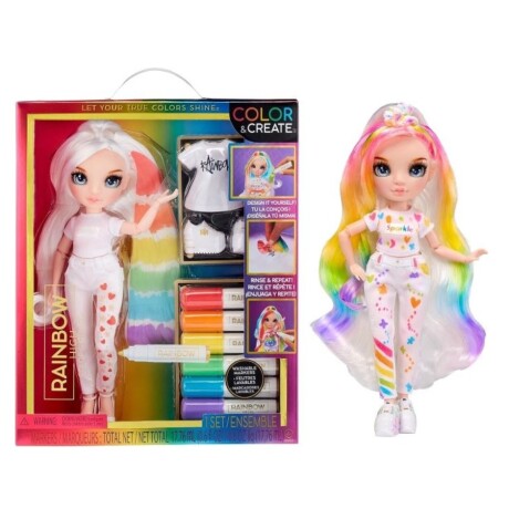 Muñeca Rainbow High Color Create Surtido CELESTE