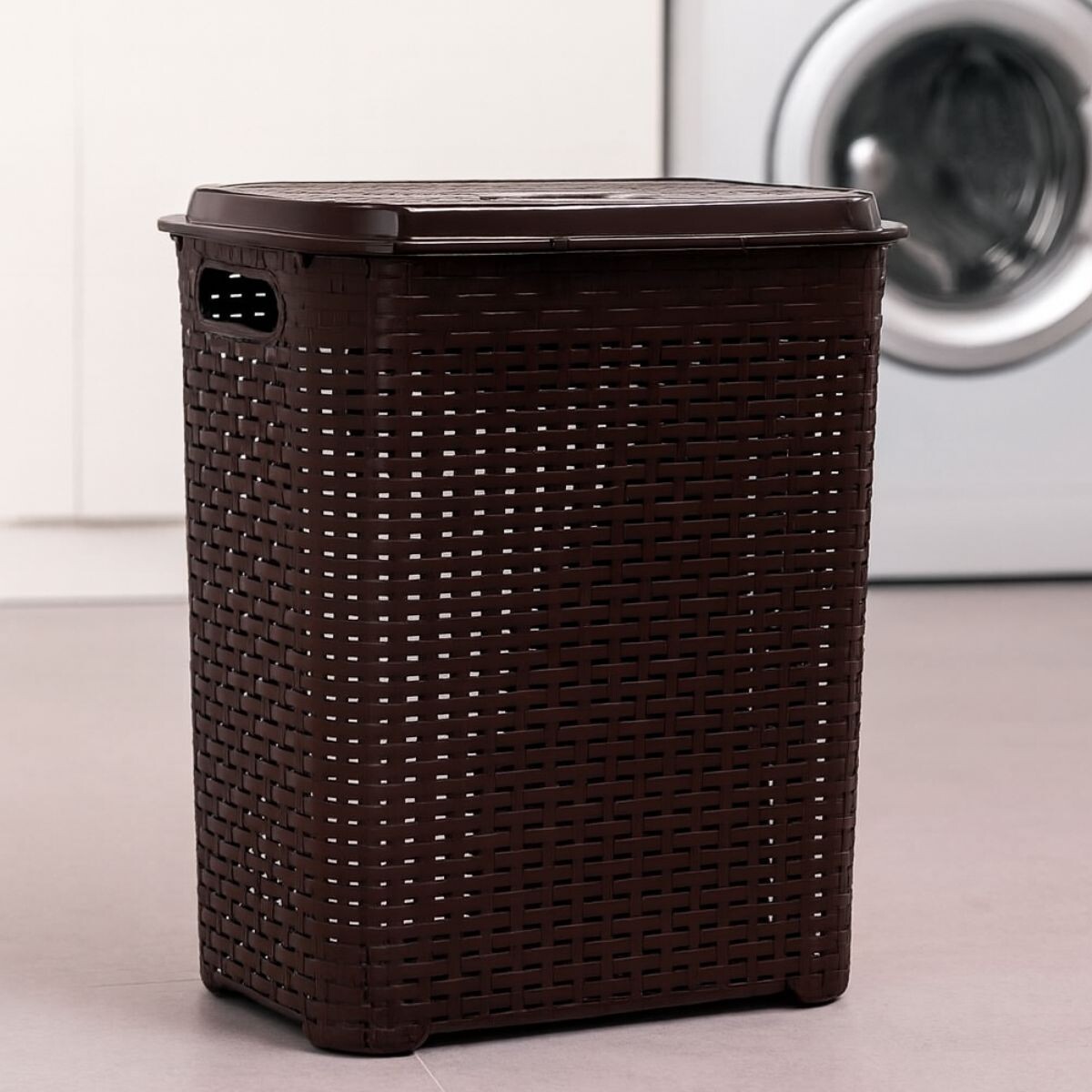 Cesto para ropa 45 lts - MARRON 