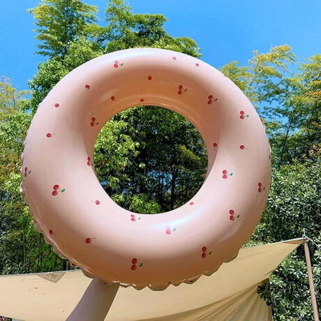 Flotador Inflable Rayas 80cm Cereza