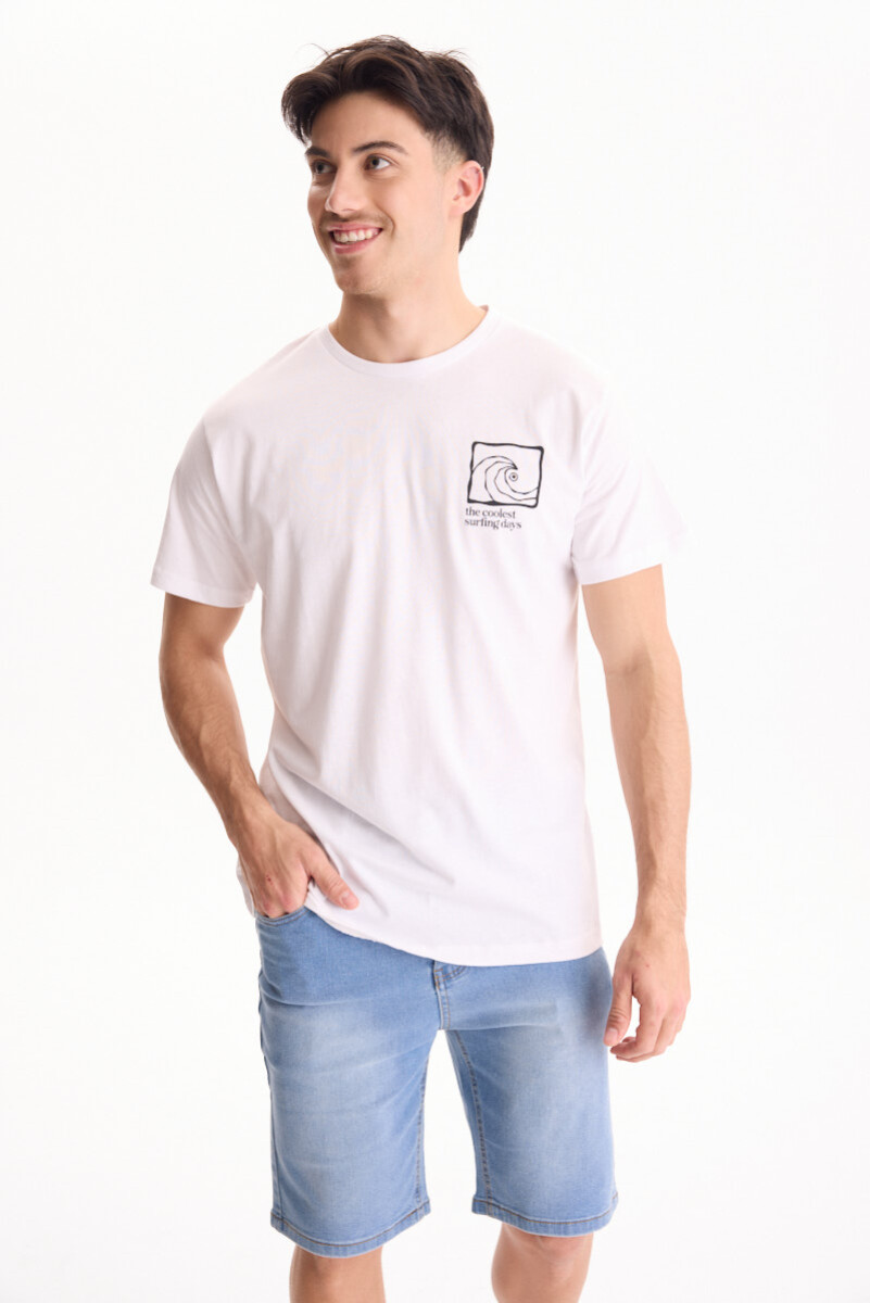 Remera Surf - Blanco 