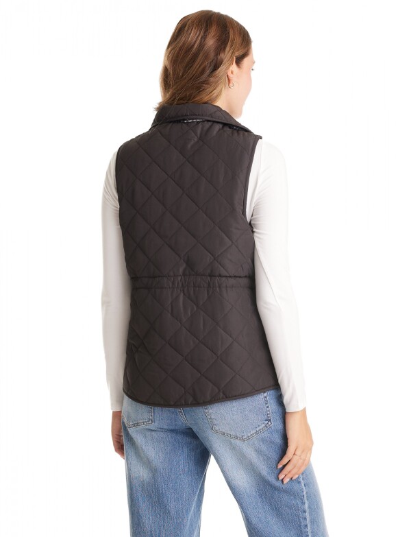 Chaleco Reversible Sherpa & Capitoneado NEGRO/MULTI