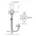 GRIFERIA MONOCOMANDO PARA BIDET LINEA ZOE CON TRANSFERENCIA COLOR CROMO FV Griferia Monocomando Para Bidet Linea Zoe Con Transferencia Color Cromo Fv
