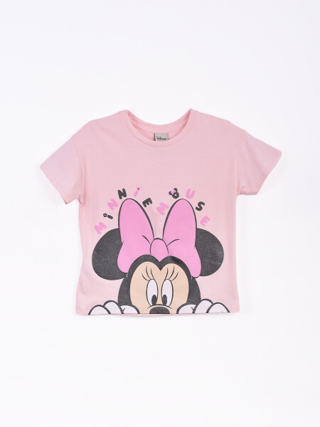 REMERA HELLO MINNIE ROSADO