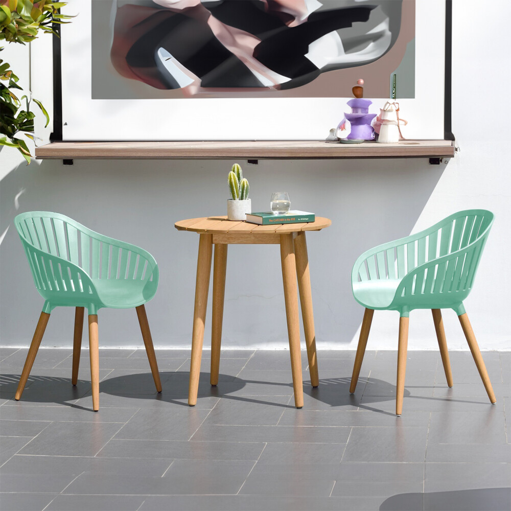 Juego de Mesa y sillas de Jardín - Nassau Verde