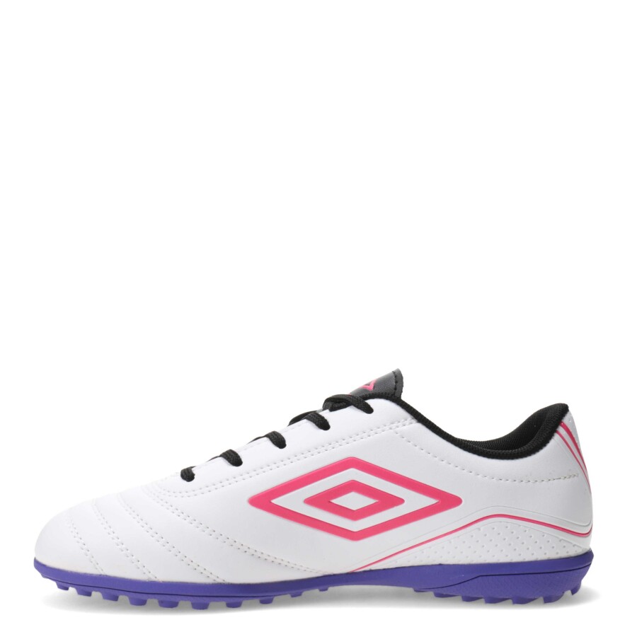 Championes de Niños Umbro Fútbol 5 Classico II TF Blanco - Rosado