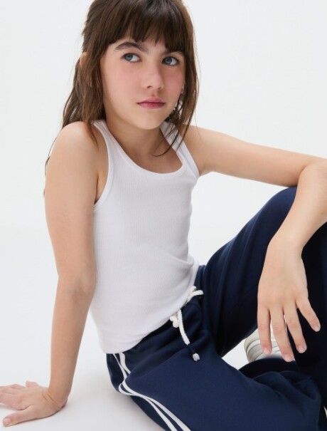 PANTALÓN INFANTIL CON CINTURA ELASTIZADA AZUL
