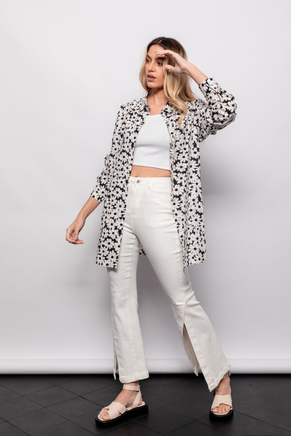 CAMISA AQUILA Negro/Blanco