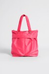 Bolso de tela doble compartimento coral