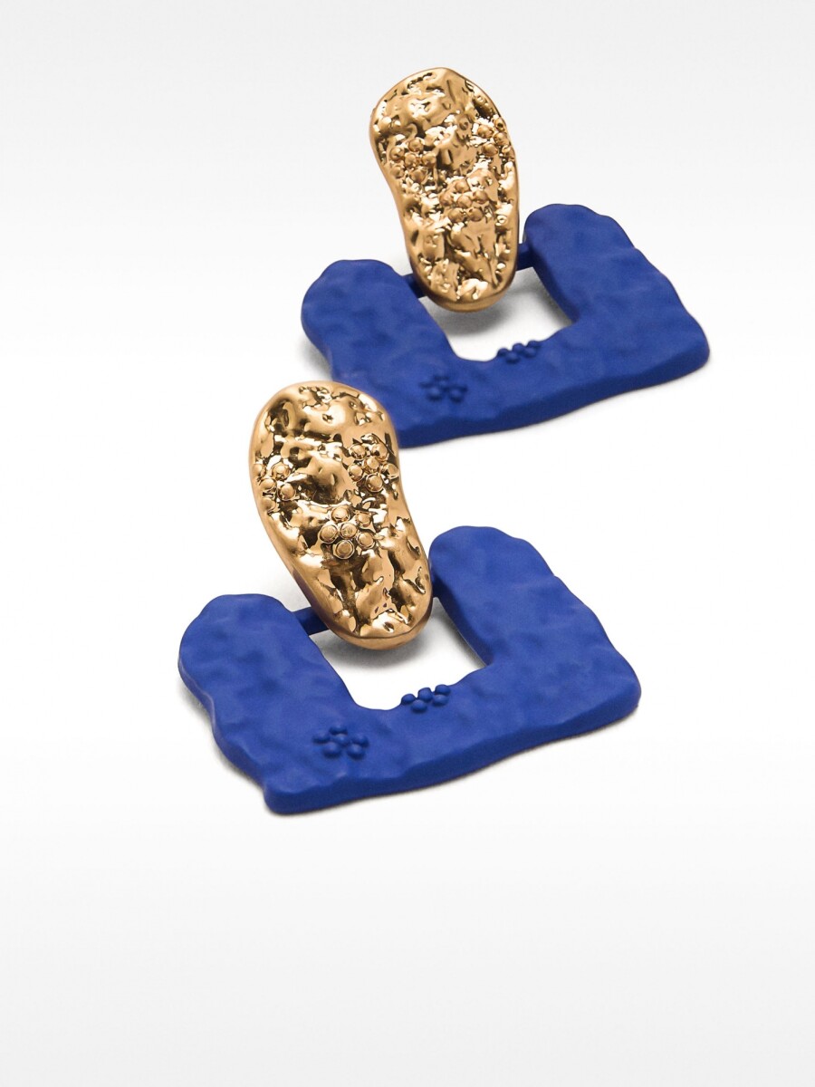 Pendientes Con Efecto Mate indigo