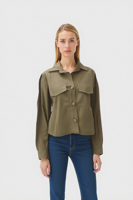 Sobrecamisa Pailine Verde Oliva Claro