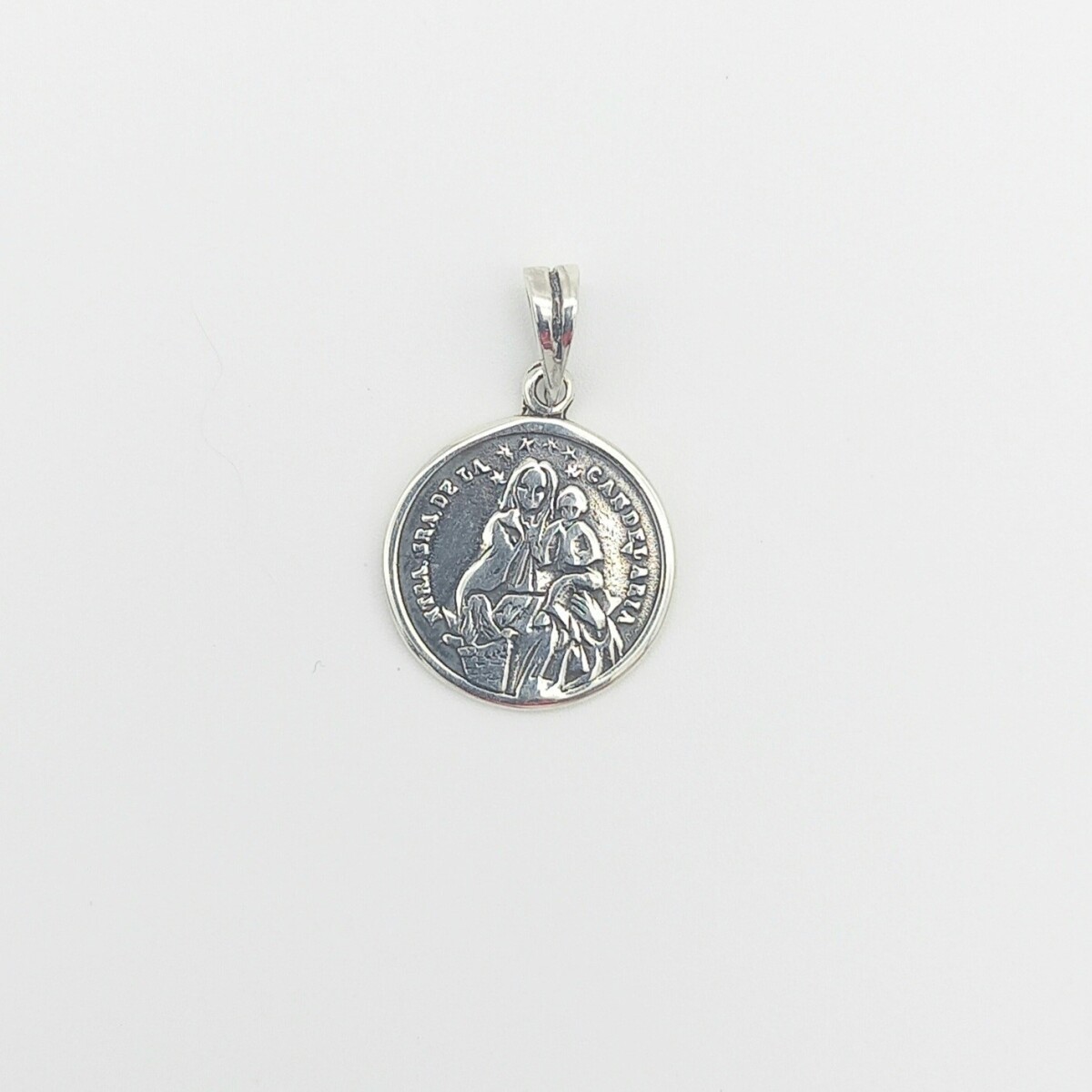 Medalla religiosa de plata 925, Virgen de la Candelaria. 