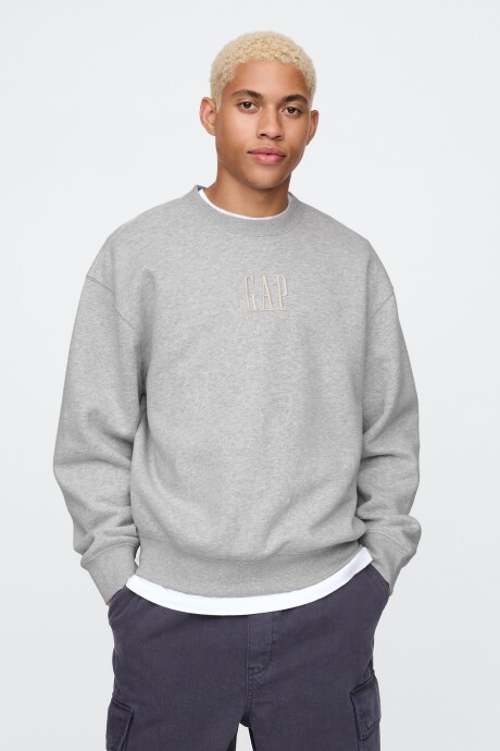 Buzo Deportivo Logo Gap Hombre Bc15 Lt Grey Heather