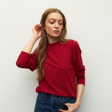 POLERA MARCIA Rojo Oscuro