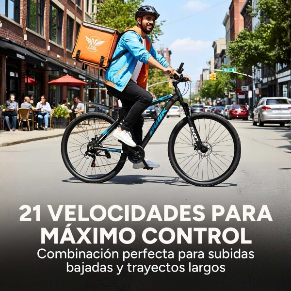 Bicicleta Jook Montaña Rod 29 Freno Disco 21 Velocid Shimano Color Negro Azul