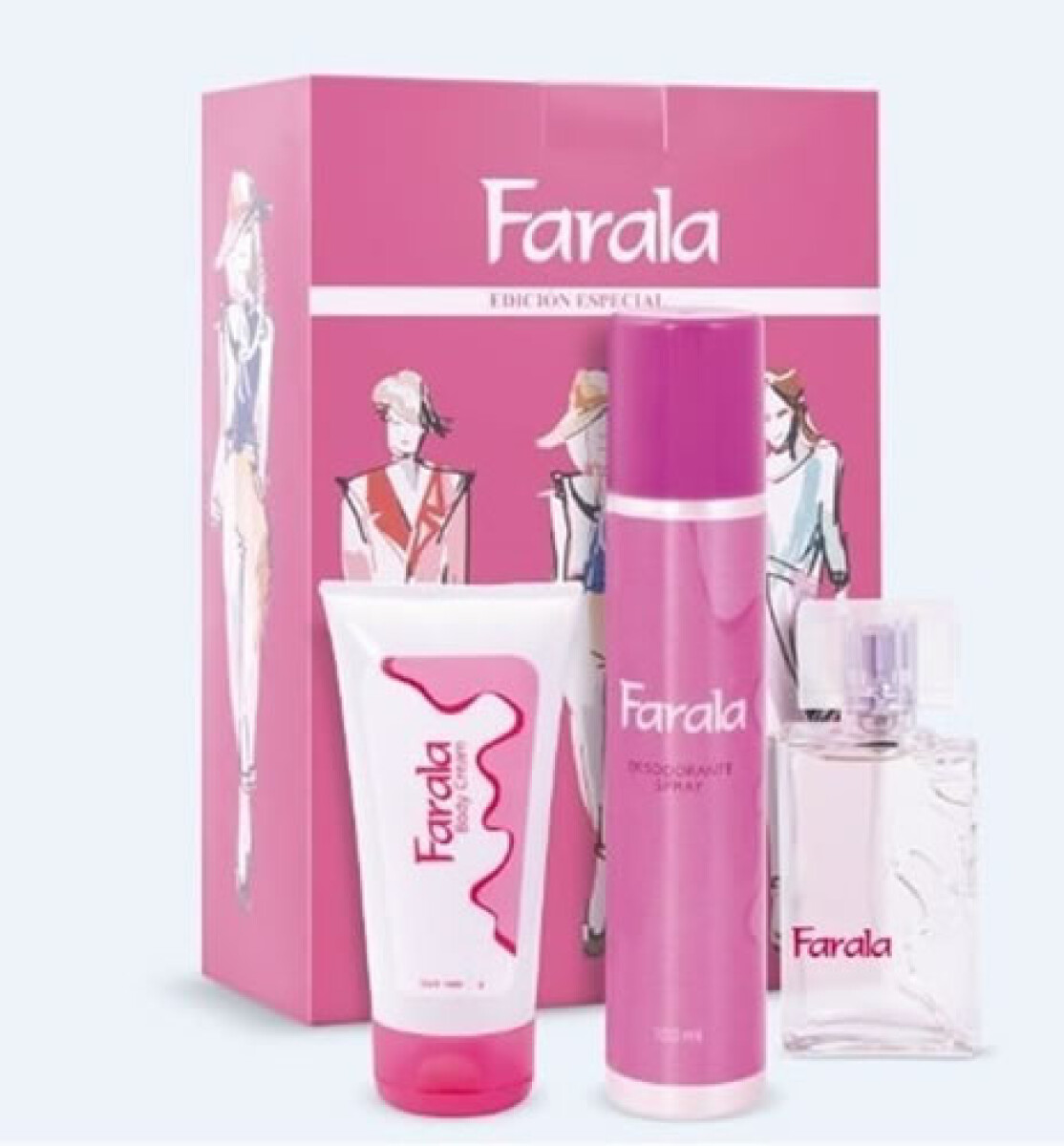 FRAGANCIA FARALA EDT 30 ML + CREMA CORPORAL + DEO AER- PACK 