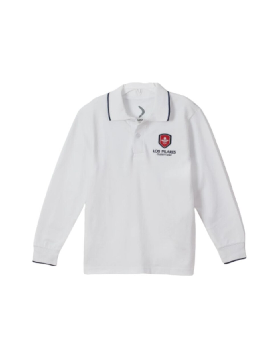 Remera Polo manga larga Los Pilares - Blanco 