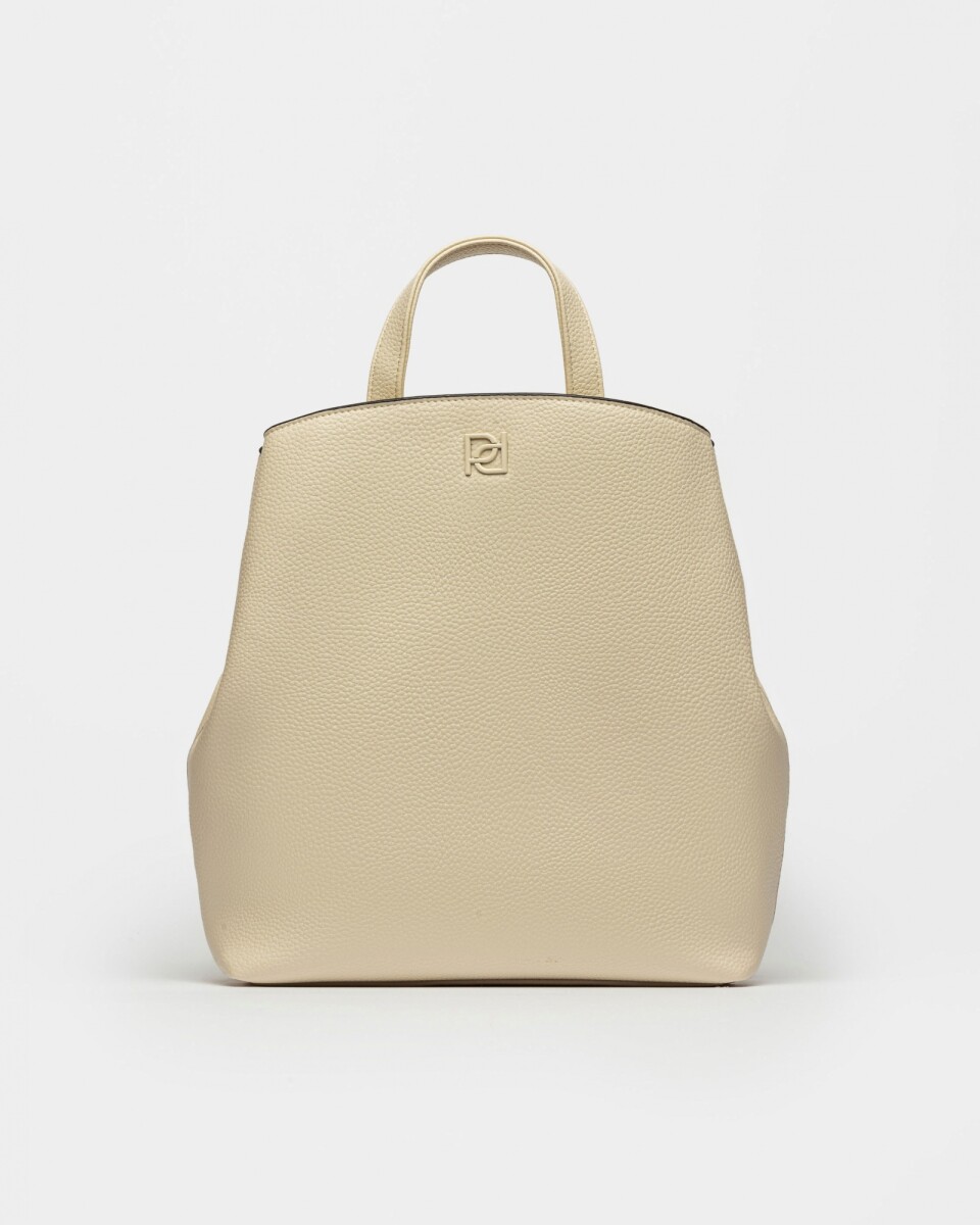 Mochila Oslo en Efecto Cuero Graneado - Natural 