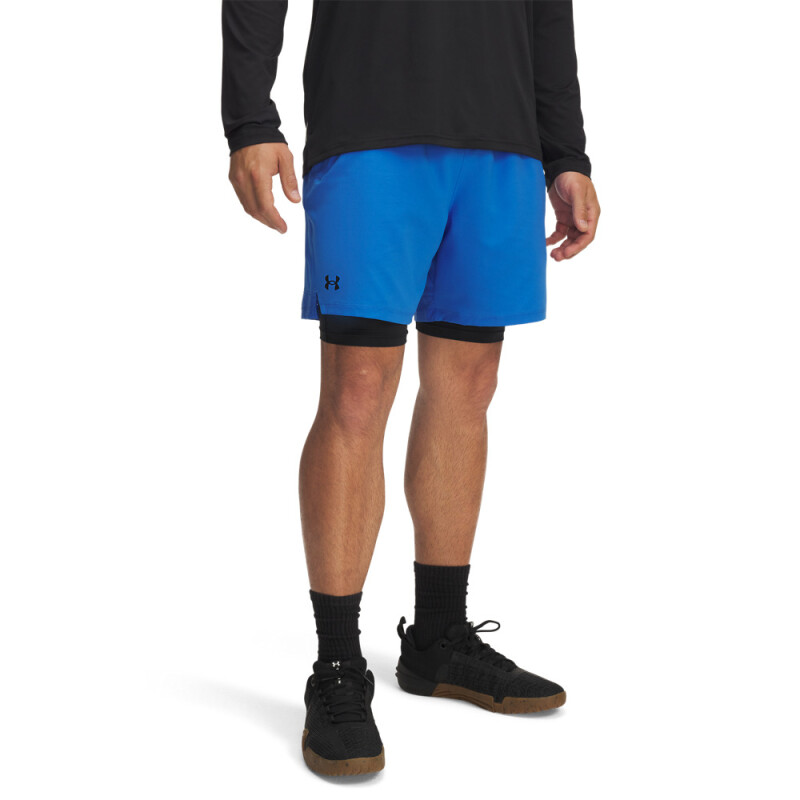 UA Vanish Woven 2in1 Sts-BLU BLU-402