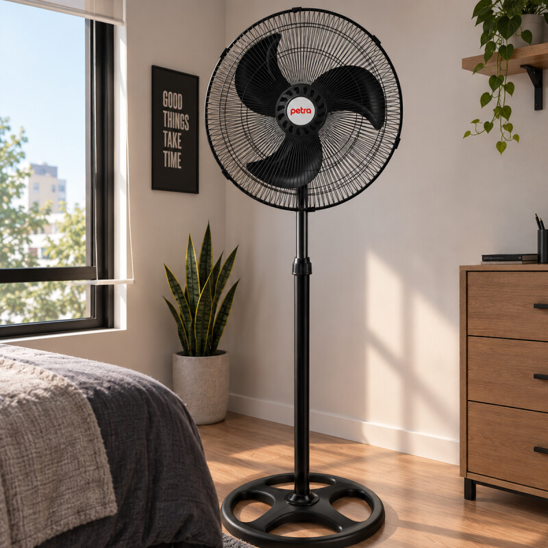 PACK 2 VENTILADORES 3 EN 1 PETRA 70W COLOR NEGRO 1,30cm ALTO Pack 2 Ventiladores 3 En 1 Petra 70w Color Negro 1,30cm Alto
