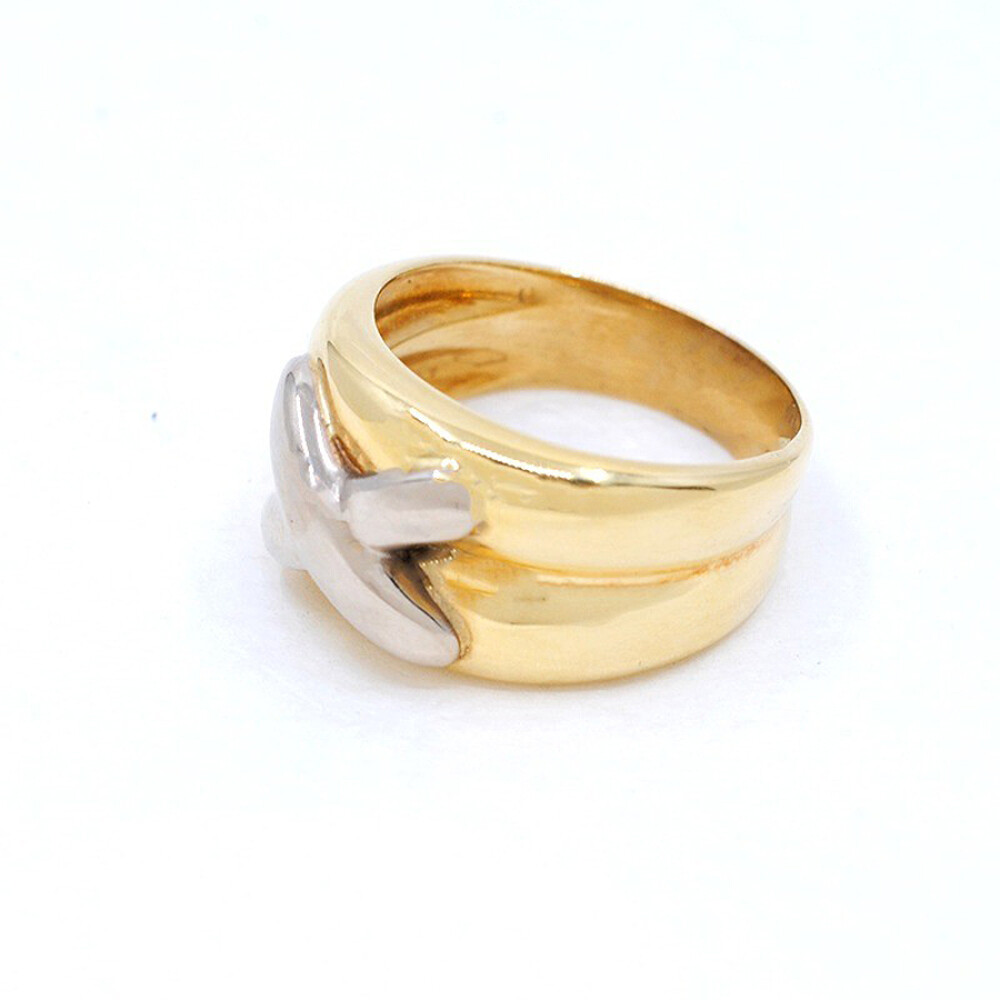 Anillo En Oro 18K En 2 Tonos Anillo En Oro 18K En 2 Tonos