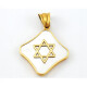 Medalla Estrella De David En Oro 18K Y Nácar Medalla Estrella De David En Oro 18K Y Nácar