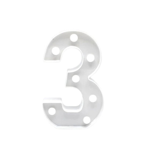 Número Blanco 22cm 3