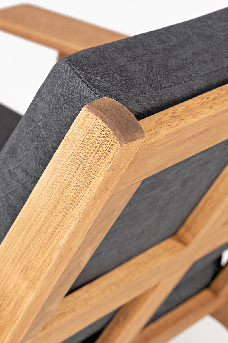 LOTUS SOFA SOFA LOTUS 3 LUGARES ACQUABLOCK NEGRO 185x87x86CM JATOBA