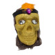 Cráneo C/Brillantina Halloween Dorado
