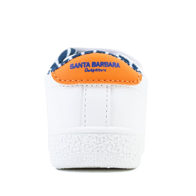 Championes Santa Barbara Fresno de Niños Blanco-naranja