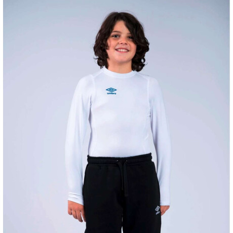 Remera Umbro Termico De Niños Blanco