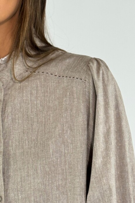 CAMISA DONNA Tostado