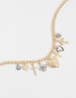 Collares Cortos Multi dijes Collar Corto Multidijes Biplating - Dorado
