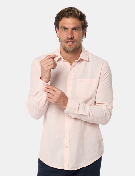 CAMISA DE LINO Rosado